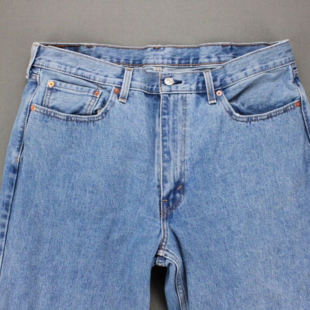 Levis 550 Relaxed Fit Taper Leg Jeans Mens 38x30 Blue Denim - Picture 2 of 12